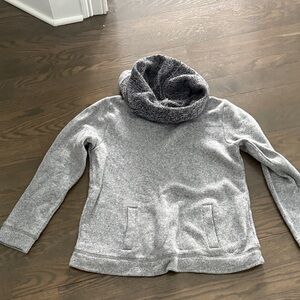 J. Crew Gray Cowl Neck Sweater